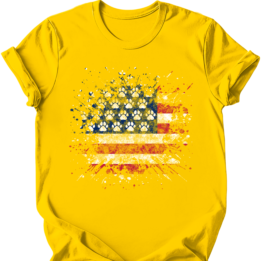 Splatter Flag T-Shirt - Daisy