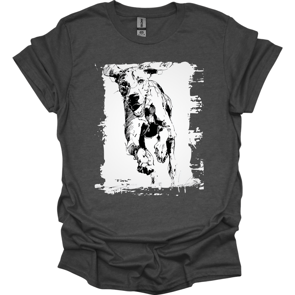 Bracco Italiano - Running Dog T-Shirt - Dark Heather