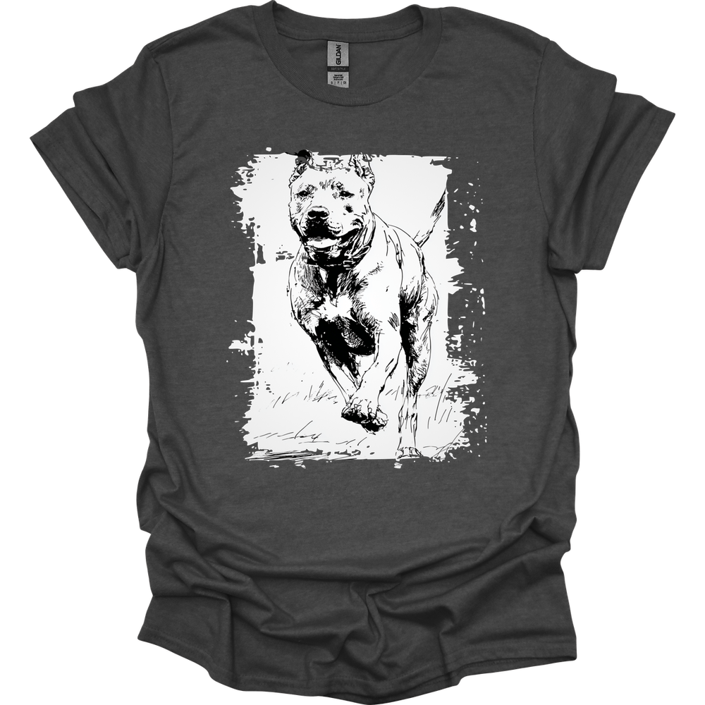 Cane Corso - Running Dog T-Shirt - Dark Heather