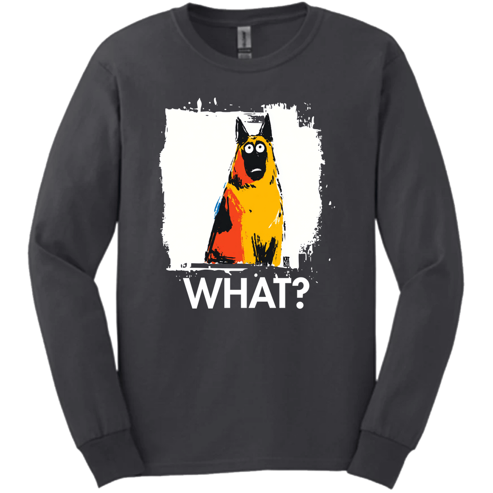 Belgian Malinois - What Dog Long Sleeve Tee - Dark Heather