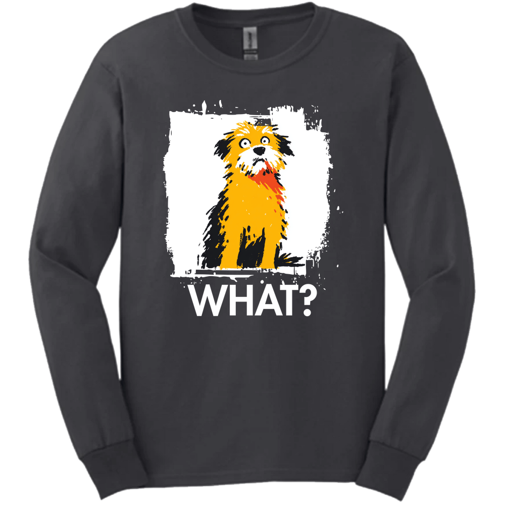Cavapoo - What Dog Long Sleeve Tee - Dark Heather