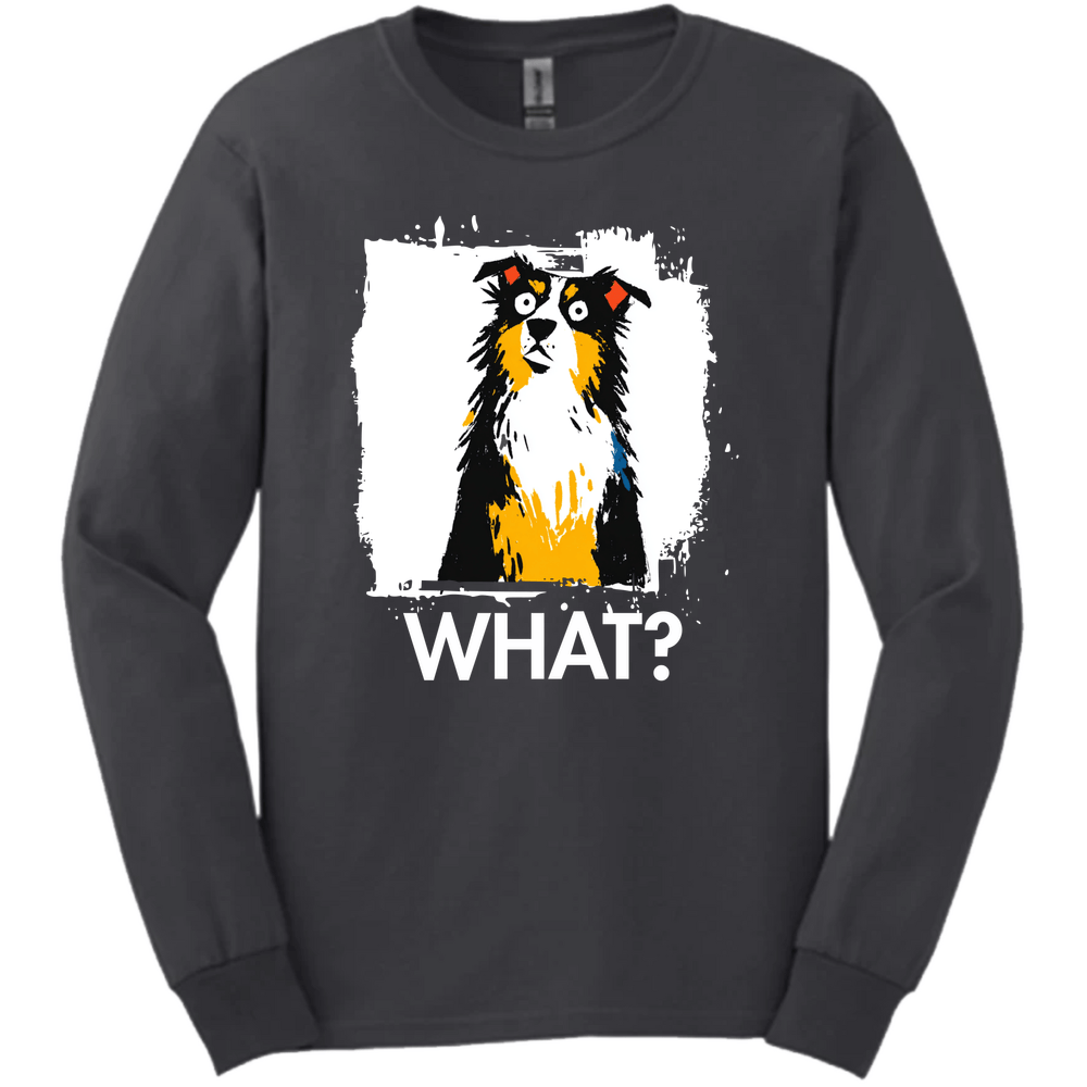 Australian Shepherd - What Dog Long Sleeve Tee - Dark Heather