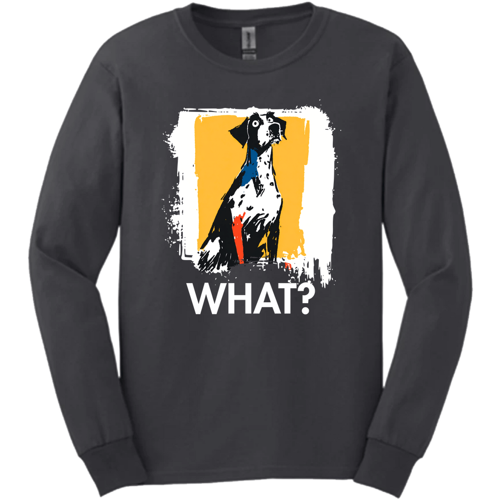German Shorthaired Pointer - What Dog Long Sleeve Tee - Dark Heather