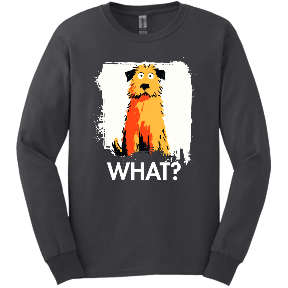 Golden Doodle - What Dog Long Sleeve Tee - Dark Heather