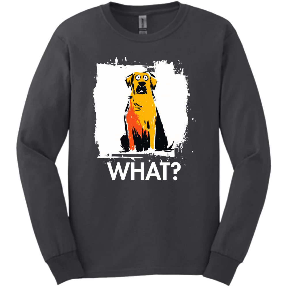 Labrador - What Dog Long Sleeve Tee - Dark Heather