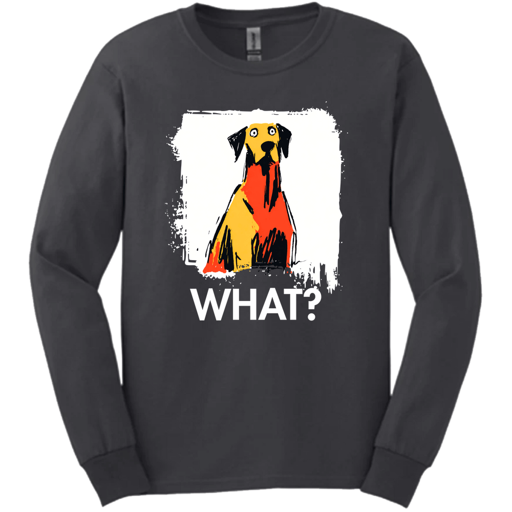 Vizsla - What Dog Long Sleeve Tee - Dark Heather