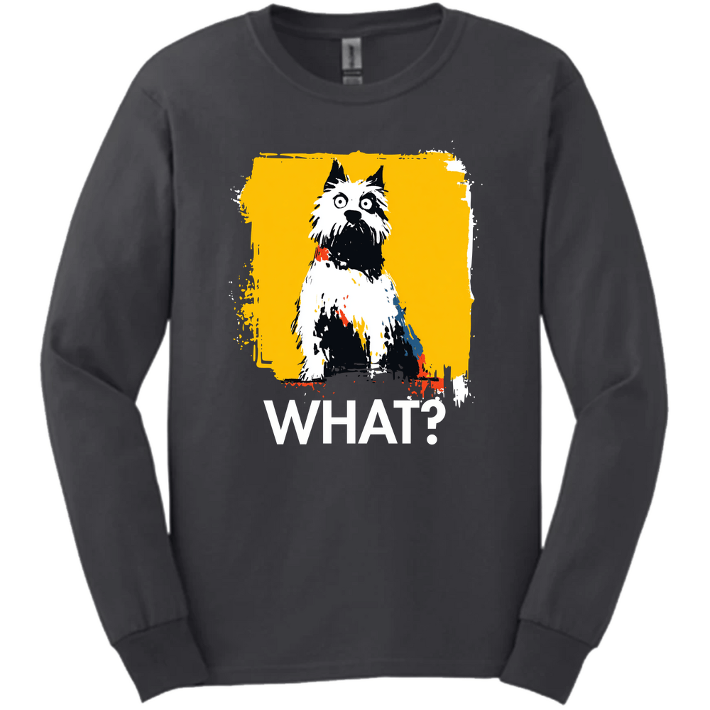 West Highland White Terrier - What Dog Long Sleeve Tee - Dark Heather