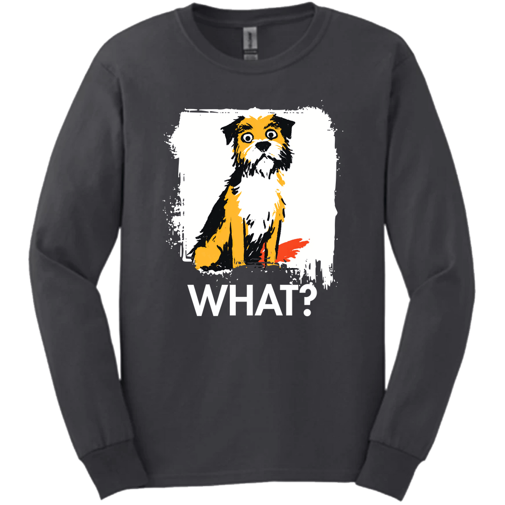 Border Terrier - What Dog Long Sleeve Tee - Dark Heather