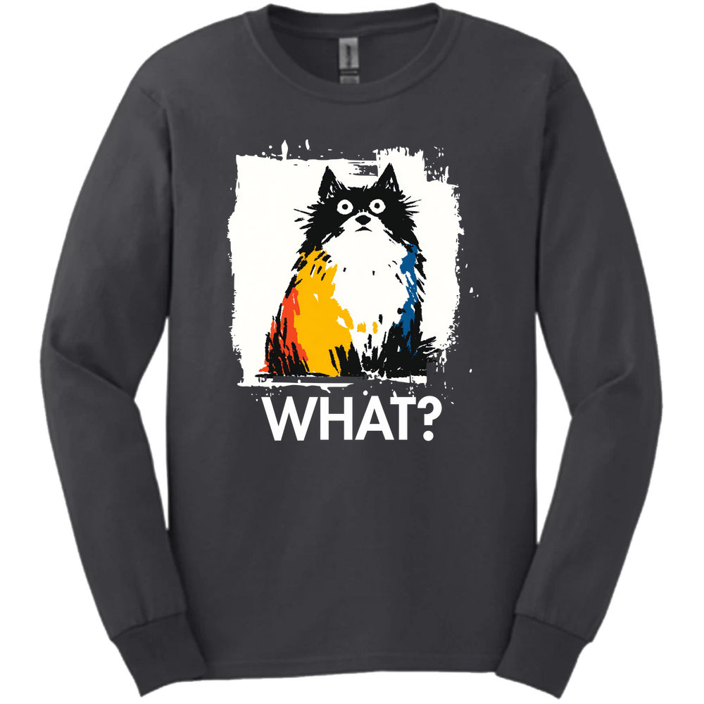Keeshond - What Dog Long Sleeve Tee - Dark Heather