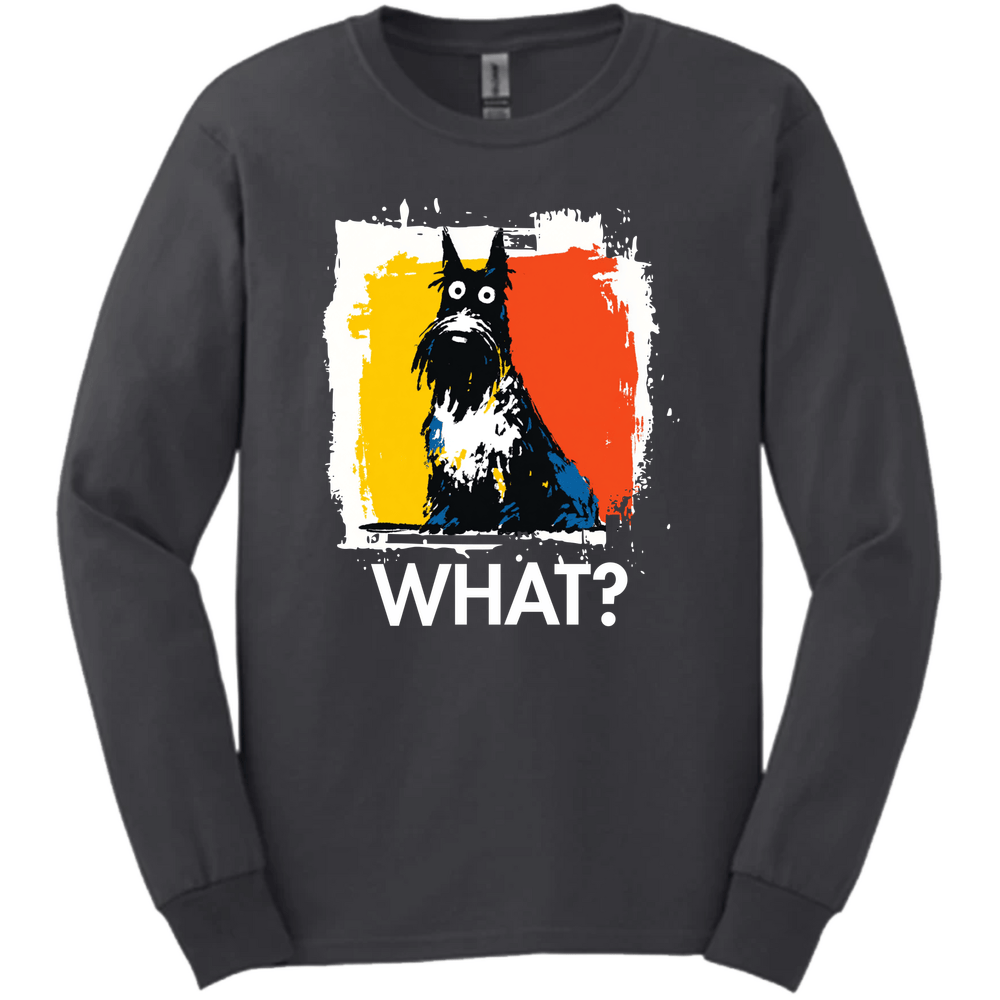 Scottish Terrier - What Dog Long Sleeve Tee - Dark Heather