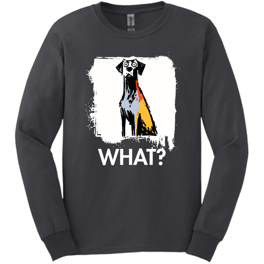 Weimaraner - What Dog Long Sleeve Tee - Dark Heather