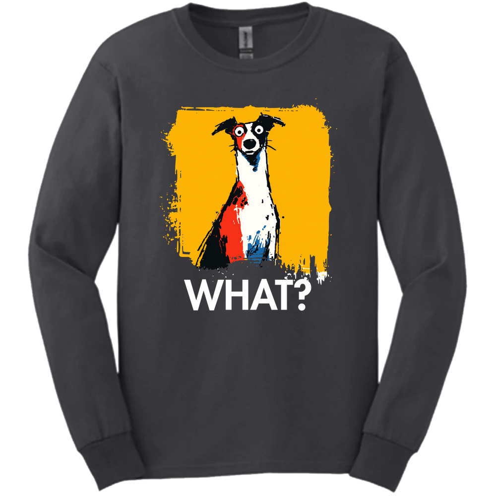 Italian Greyhound - What Dog Long Sleeve Tee - Dark Heather