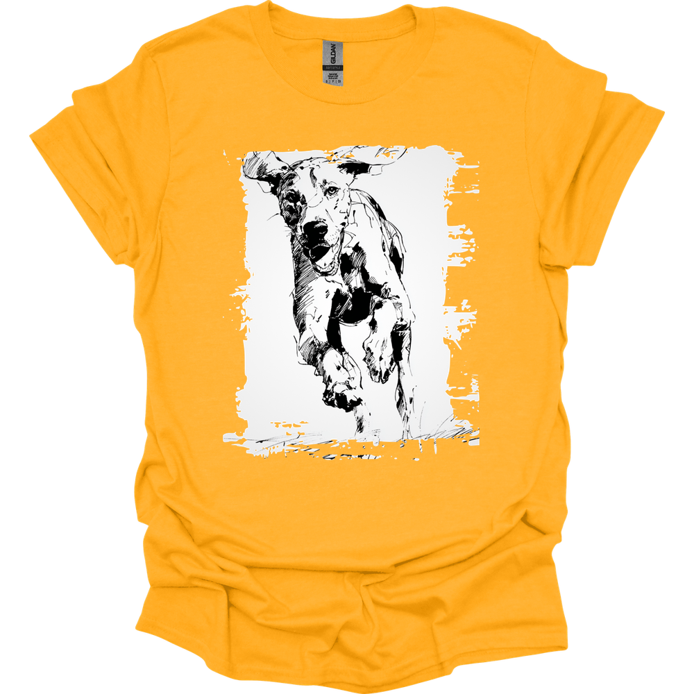 Bracco Italiano - Running Dog T-Shirt - Gold