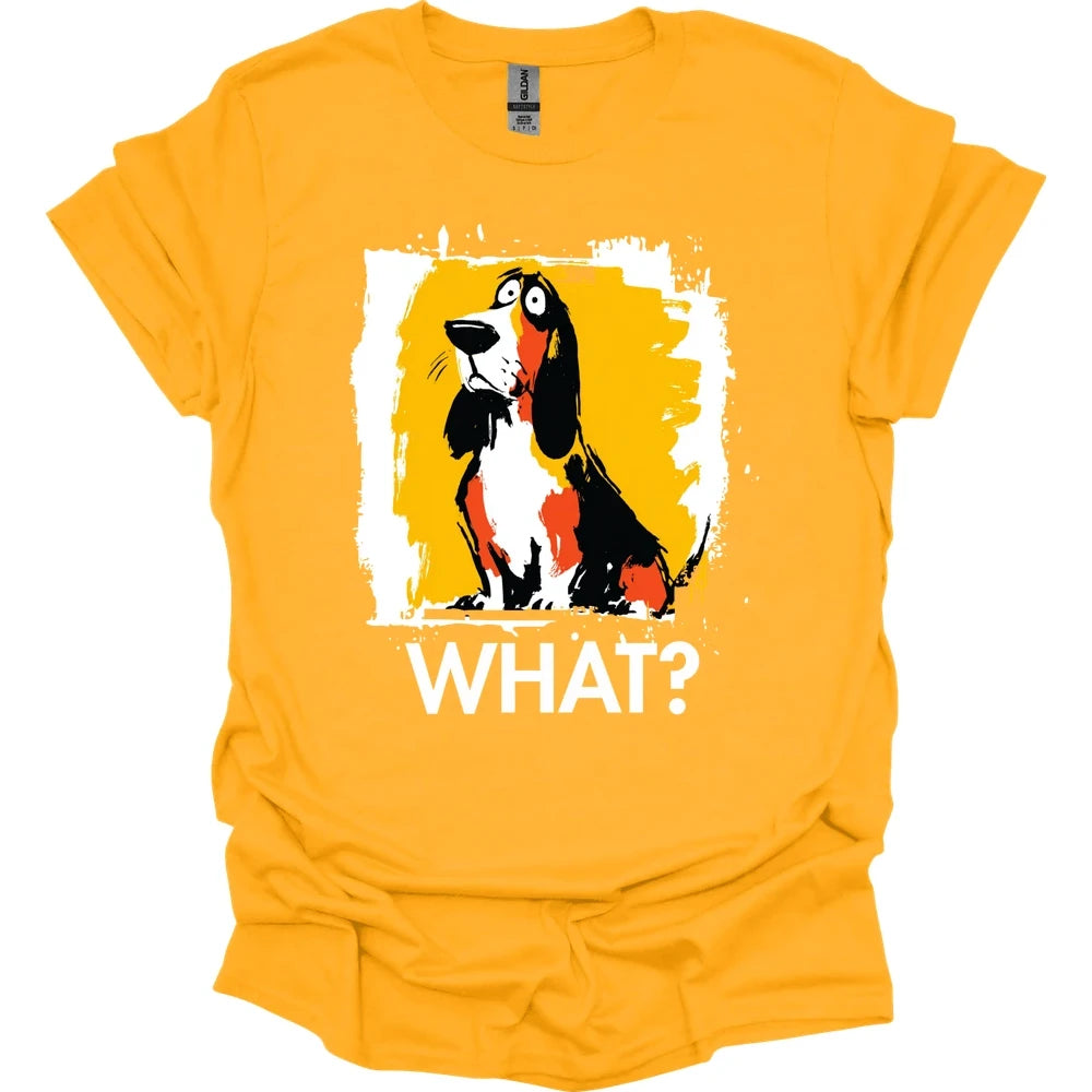 Basset Hound - What Dog T-Shirt - Gold