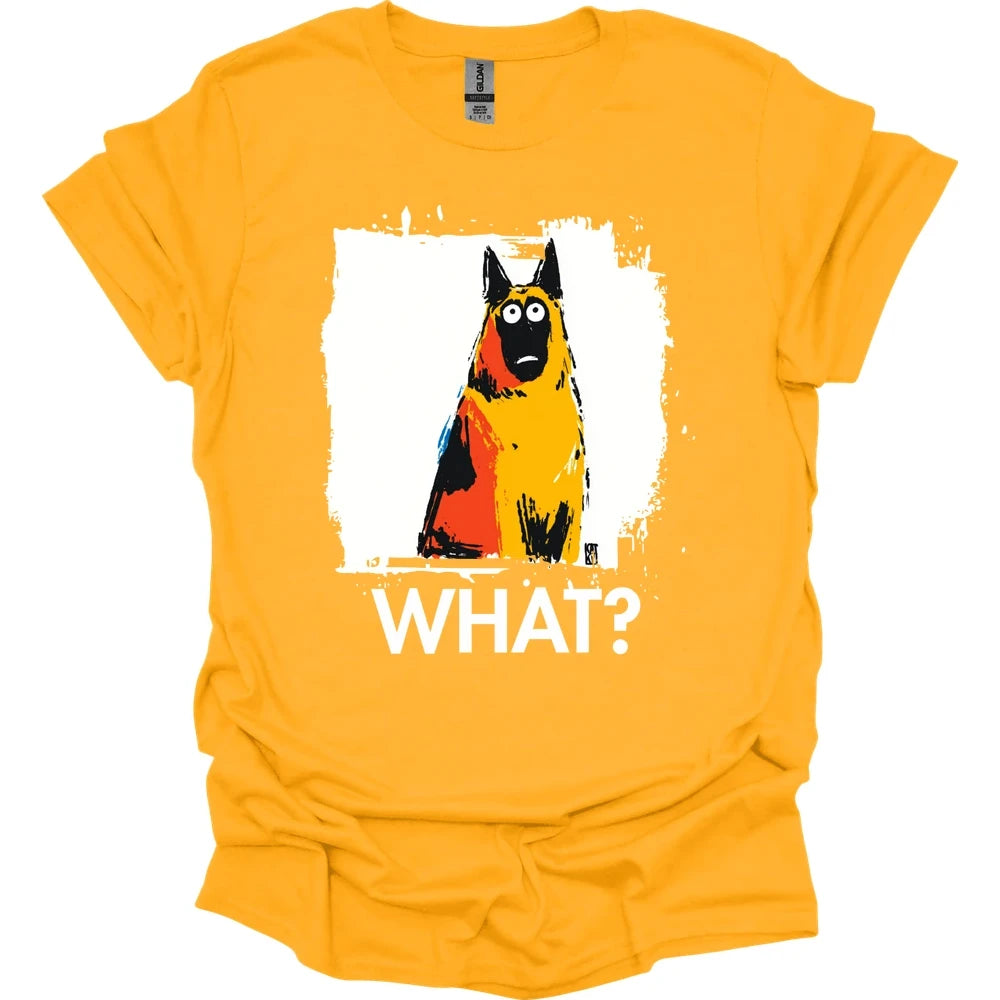 Belgian Malinois - What Dog T-Shirt - Gold