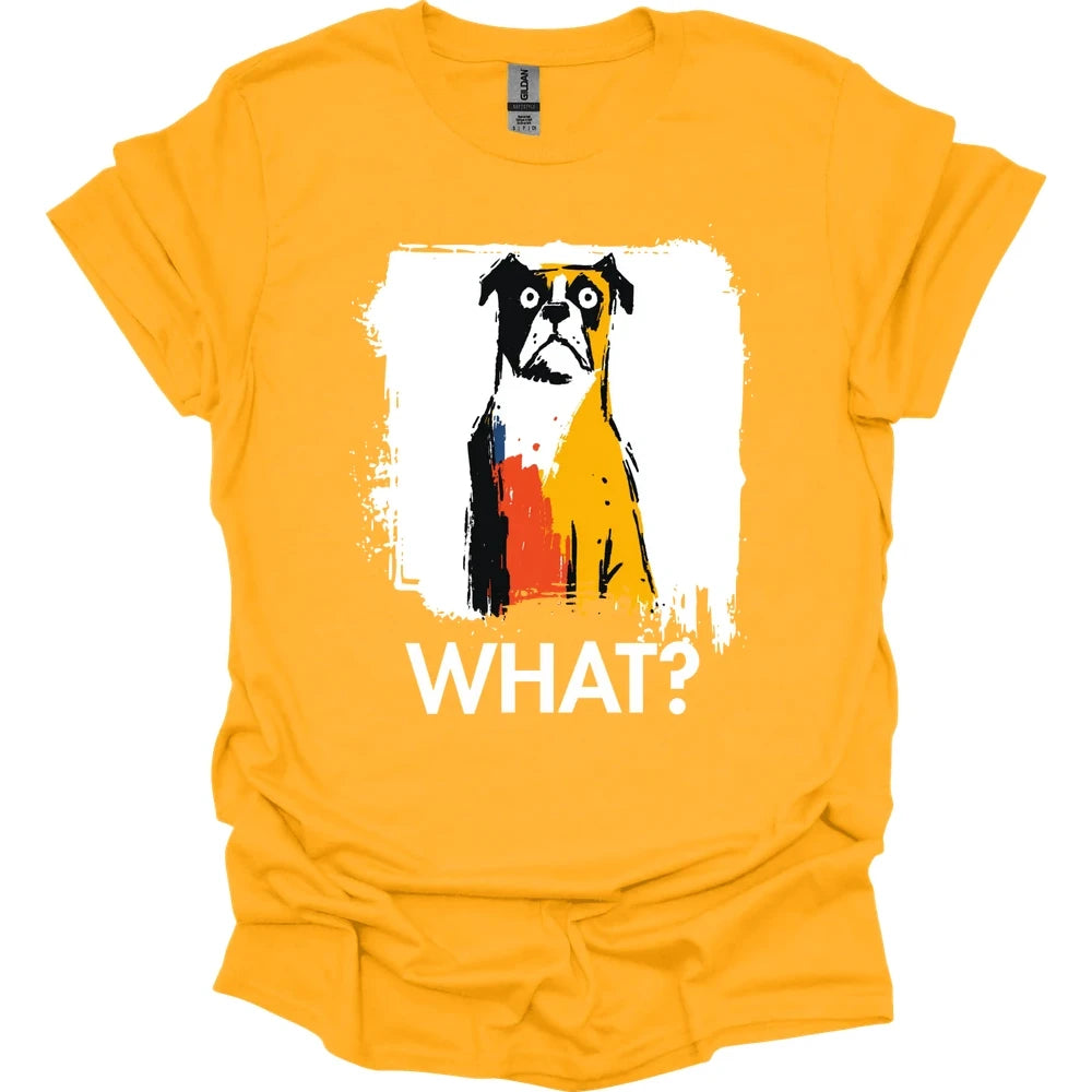 Boxer - What Dog T-Shirt - Gold