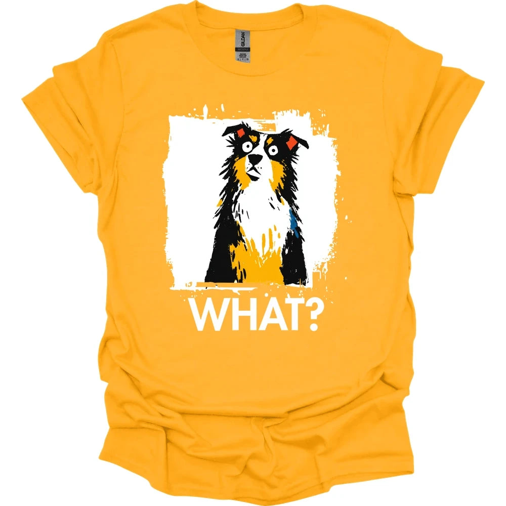 Australian Shepherd - What Dog T-Shirt - Gold