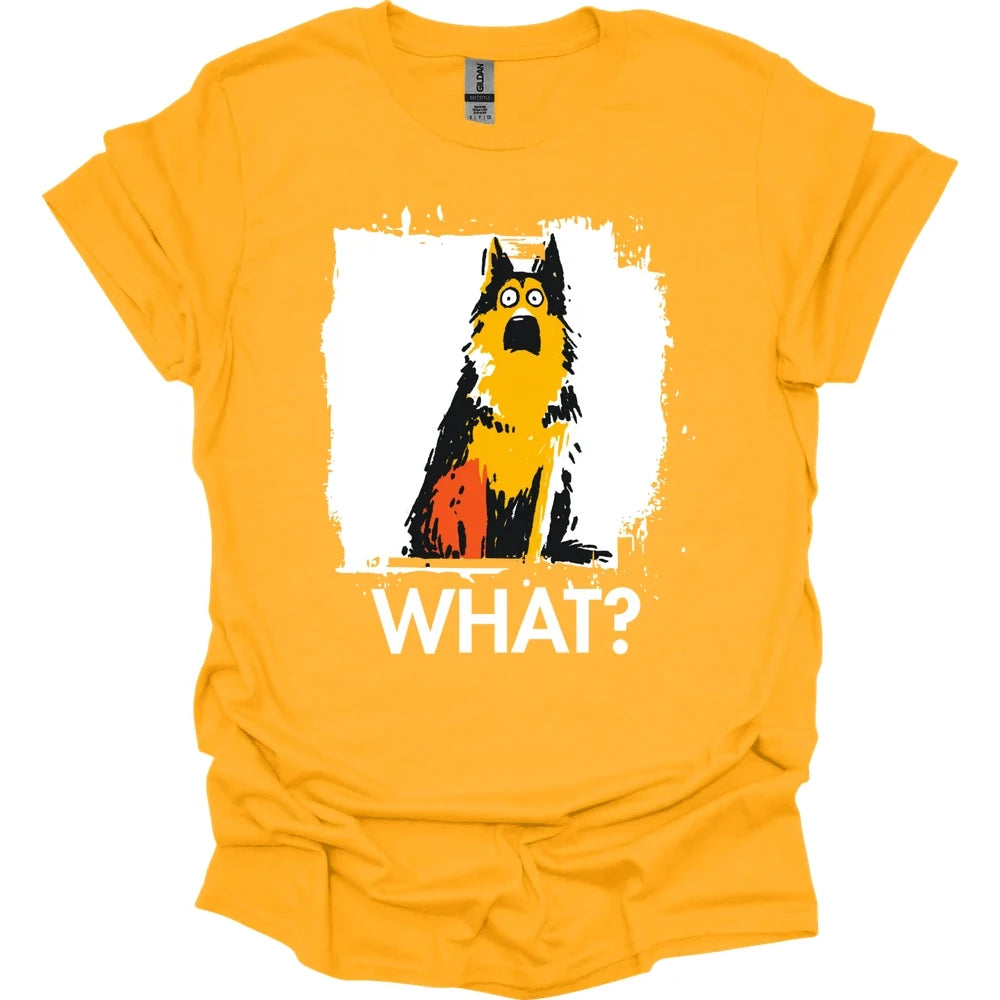 German Shepherd - What Dog T-Shirt - Gold
