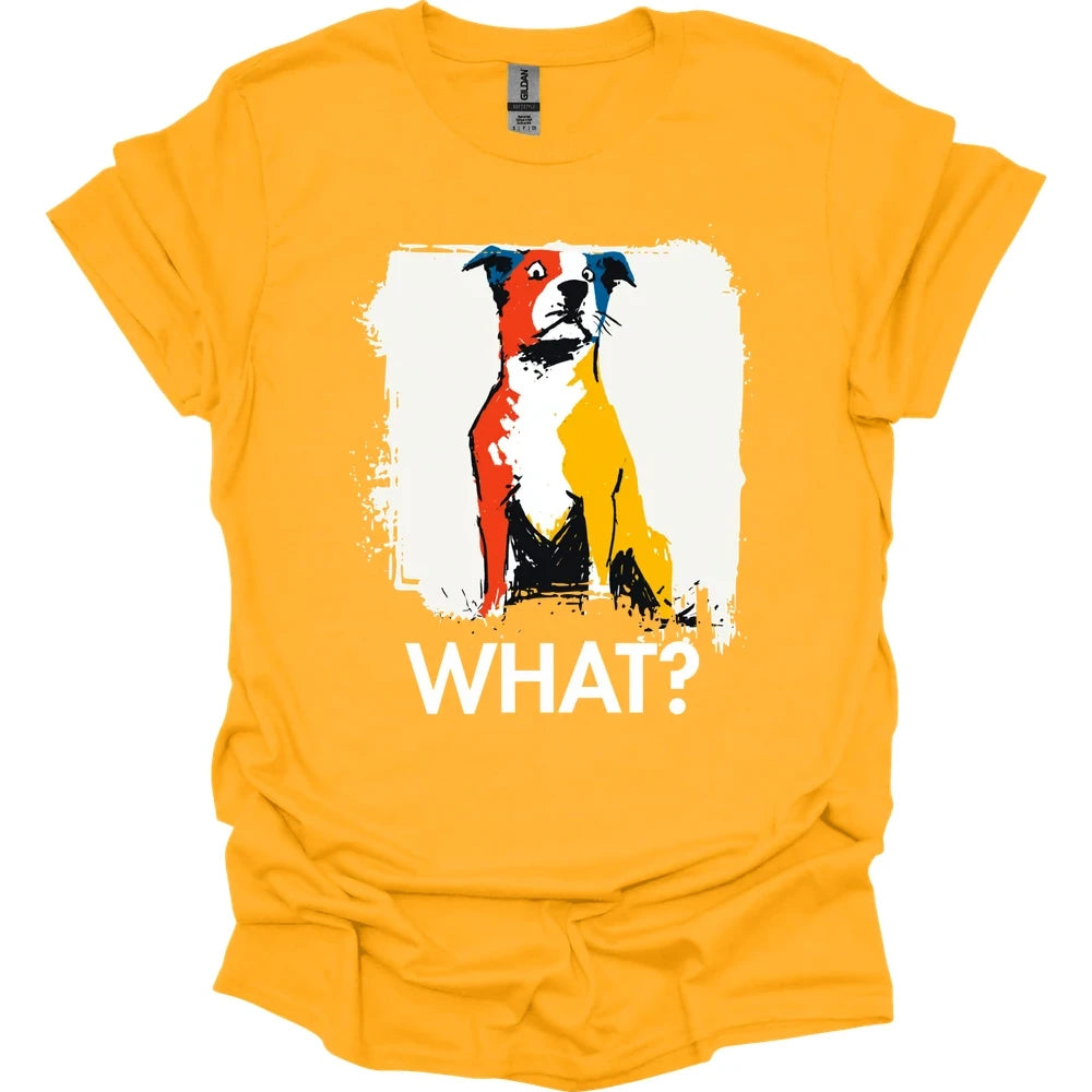 Pitbull - What Dog T-Shirt - Gold
