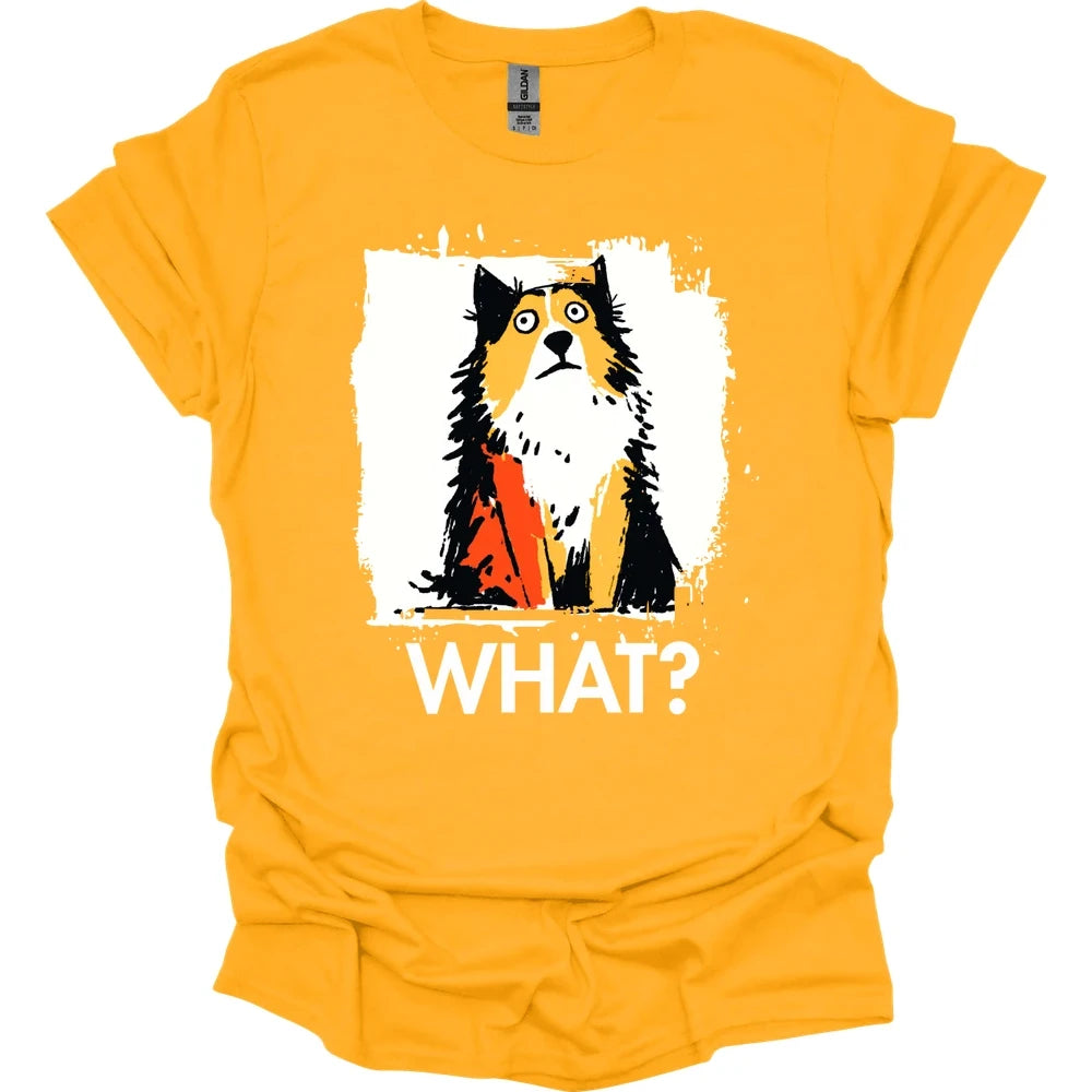 Shetland Sheepdog - What Dog T-Shirt - Gold