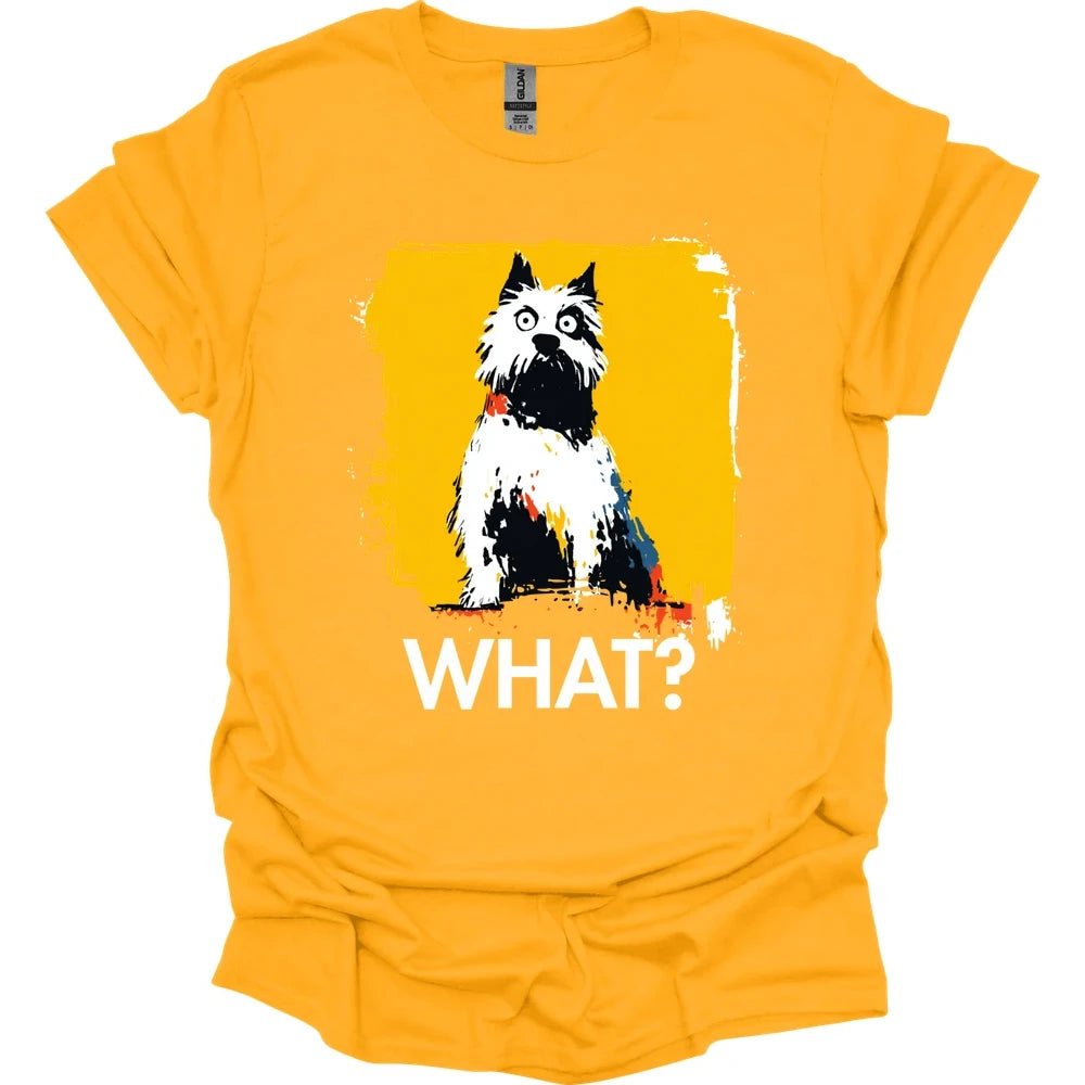 West Highland White Terrier - What Dog T-Shirt - Gold