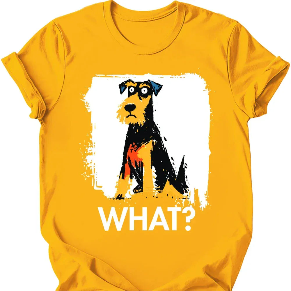 Airedale - What Dog T-Shirt - Gold