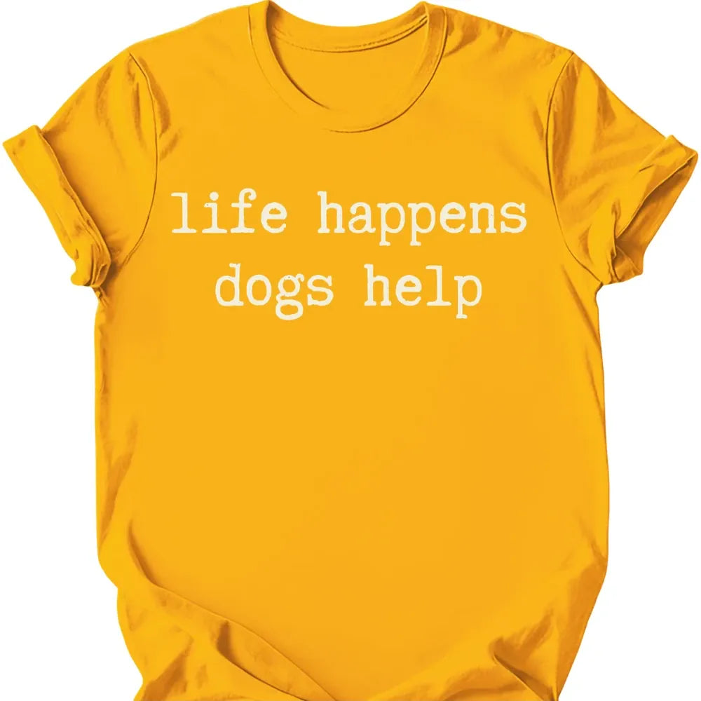 Life Happens T-Shirt - Gold