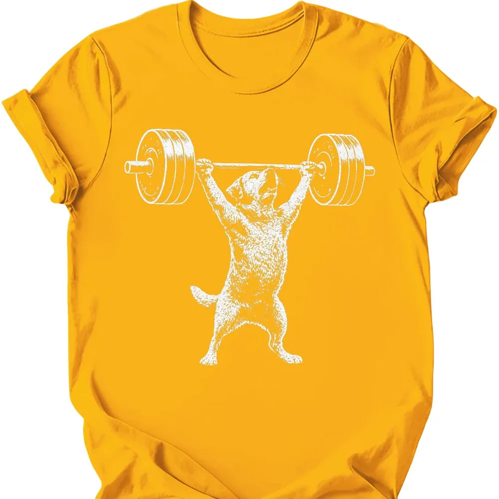 Strong Dog T-Shirt - Gold