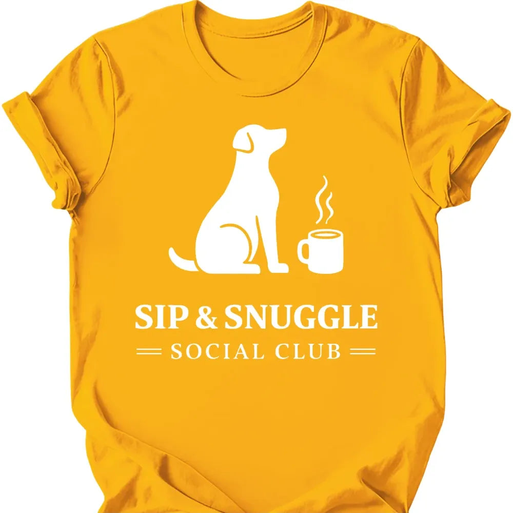 Social Club T-Shirt - Gold