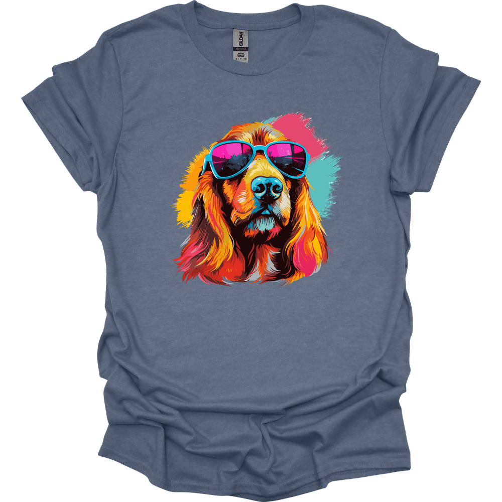 Basset Fauve de Bretagne - Top Dog T-Shirt - Heather Indigo