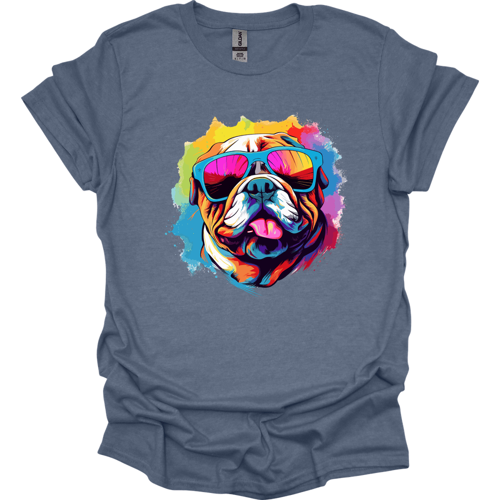 Bulldog - Top Dog T-Shirt - Heather Indigo