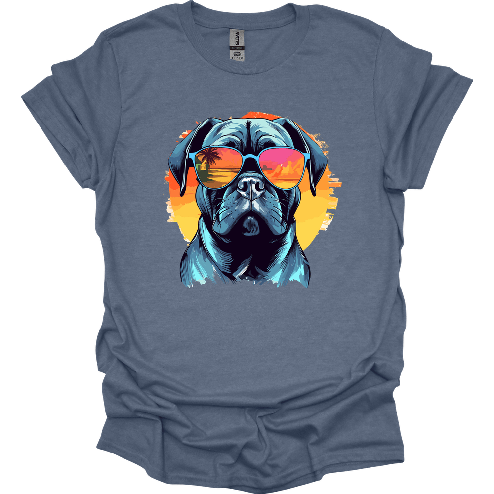 Bullmastiff - Top Dog T-Shirt - Heather Indigo