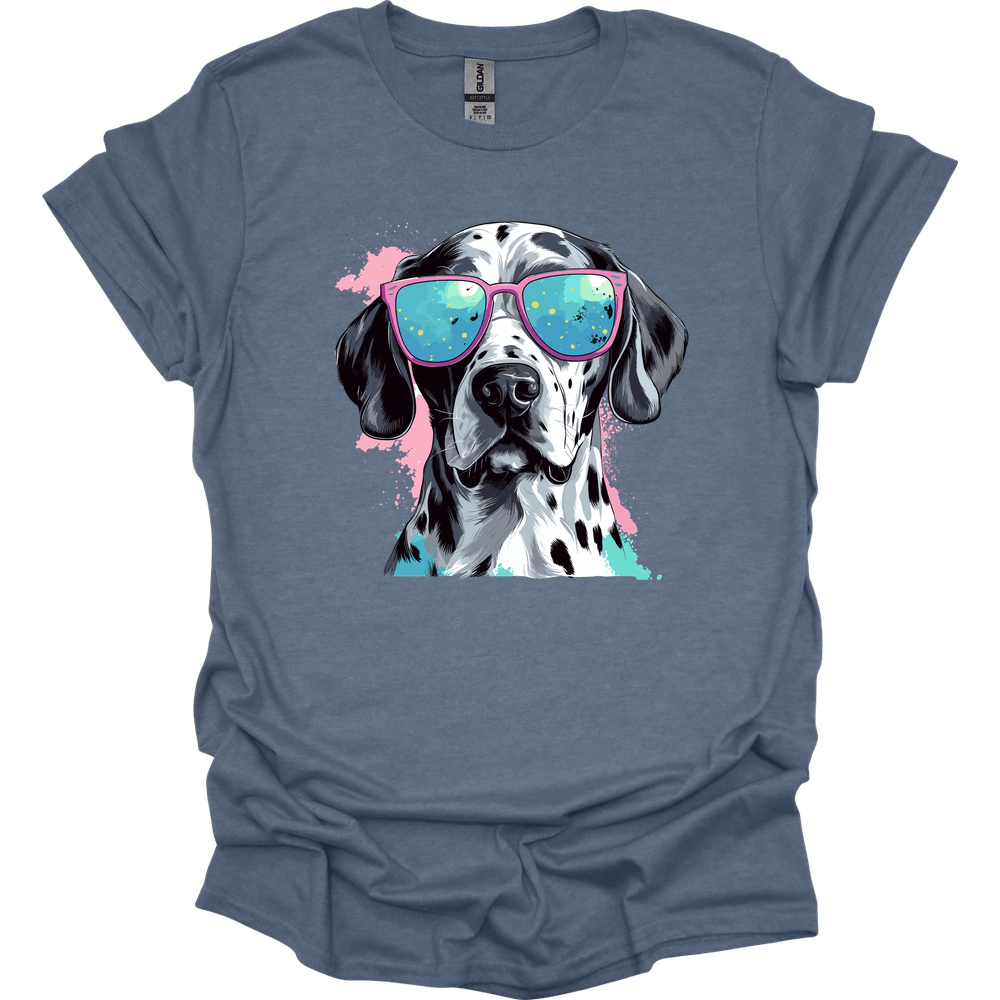 Dalmatian - Top Dog T-Shirt - Heather Indigo