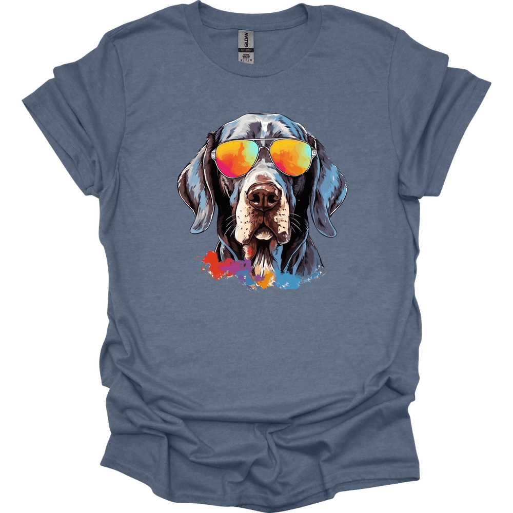 English Pointer - Top Dog T-Shirt - Heather Indigo
