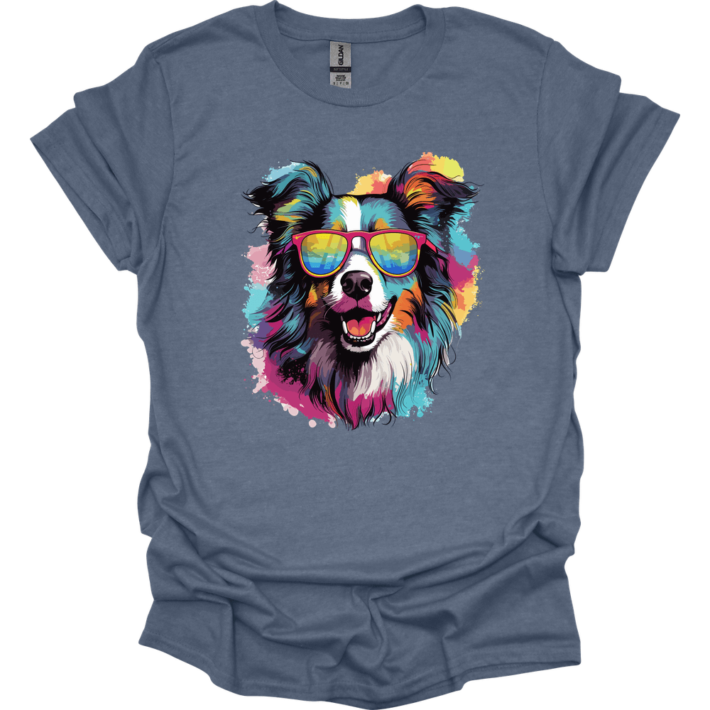 Collie - Top Dog T-Shirt - Heather Indigo