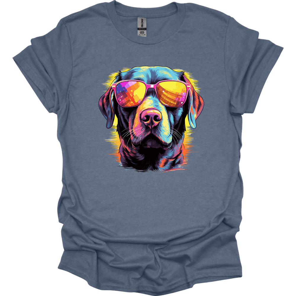 Labrador Retriever - Top Dog T-Shirt - Heather Indigo