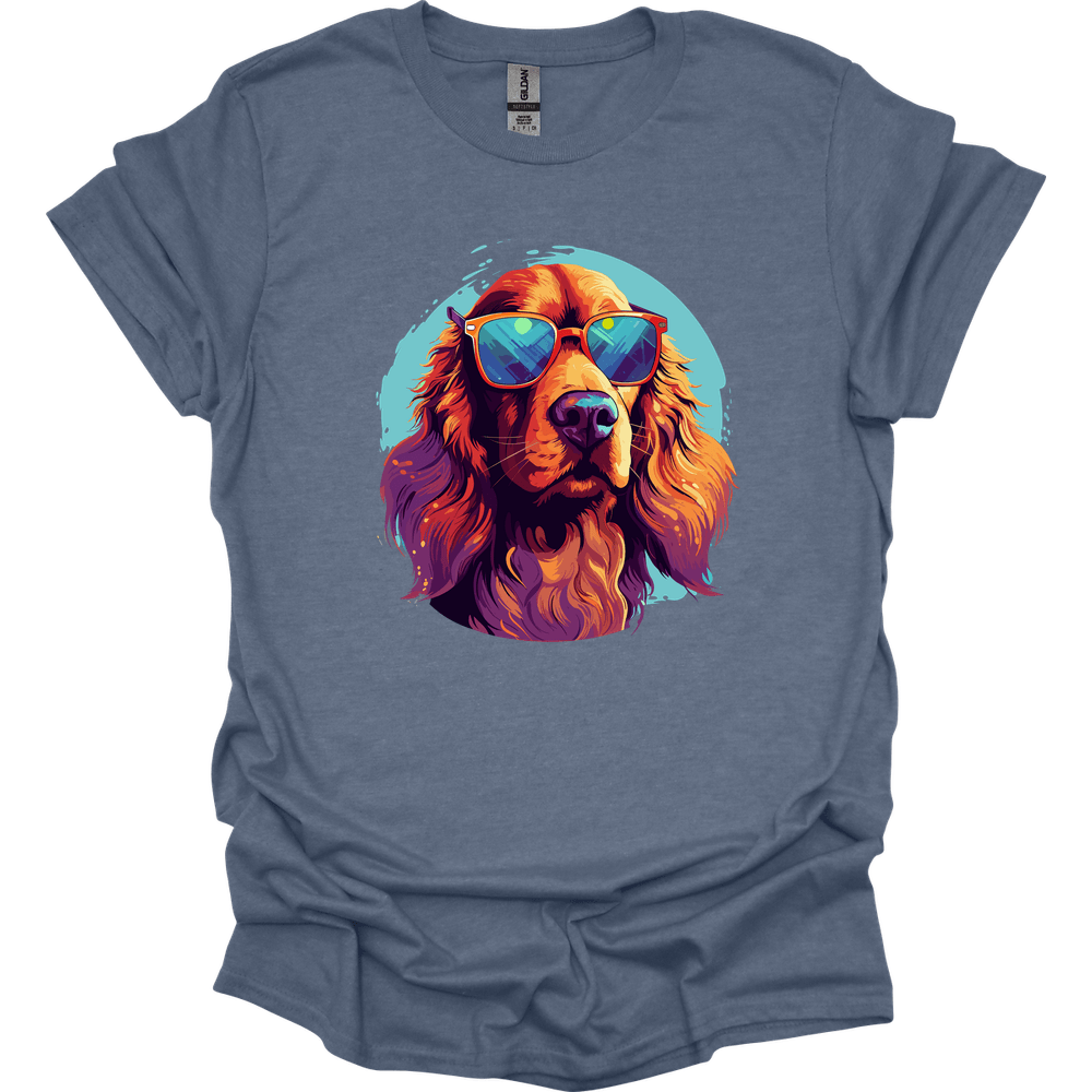 Irish Setter - Top Dog T-Shirt - Heather Indigo