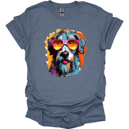 Irish Wolfhound - Top Dog T-Shirt - Heather Indigo