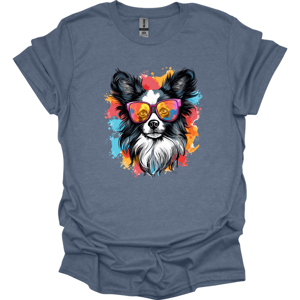 Papillon - Top Dog T-Shirt - Heather Indigo