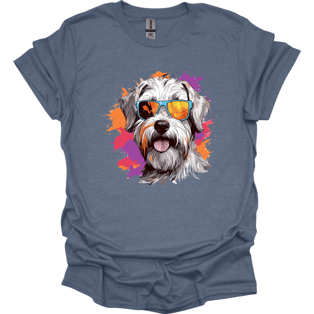Sealyham Terrier - Top Dog T-Shirt - Heather Indigo