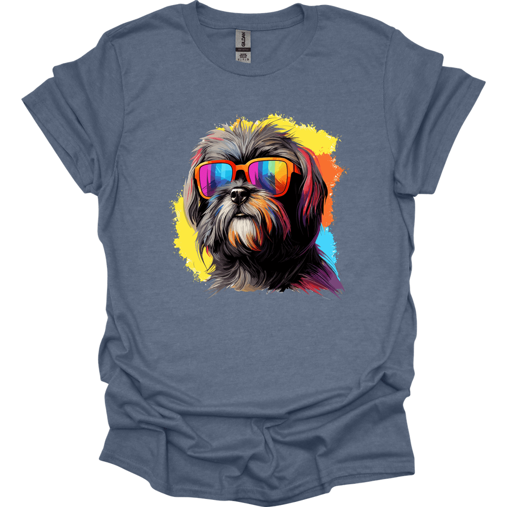 Shih Tzu - Top Dog T-Shirt - Heather Indigo