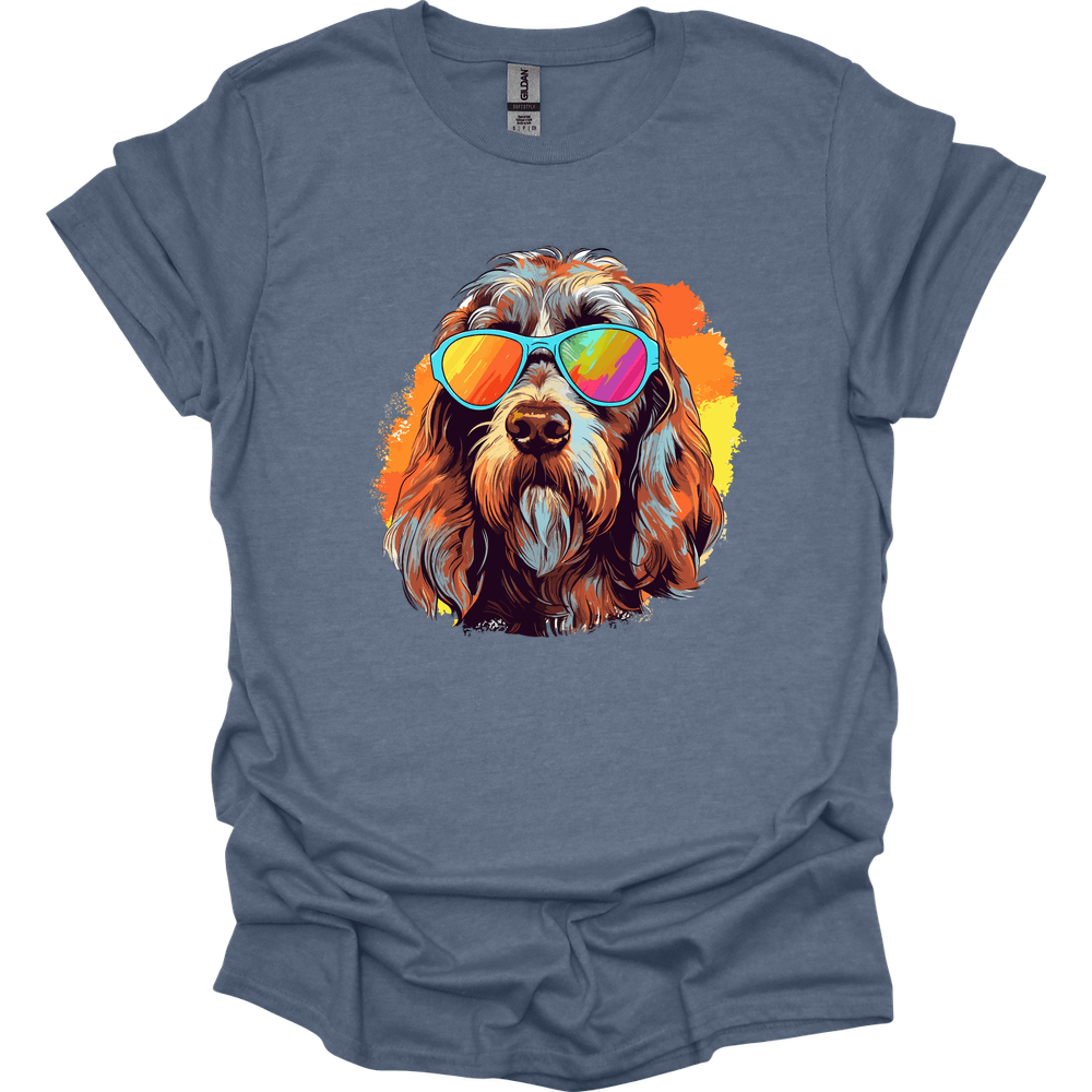 Spinone Italiano - Top Dog T-Shirt - Heather Indigo
