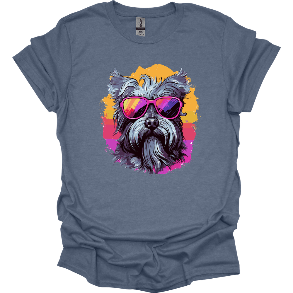 Skye Terrier - Top Dog T-Shirt - Heather Indigo