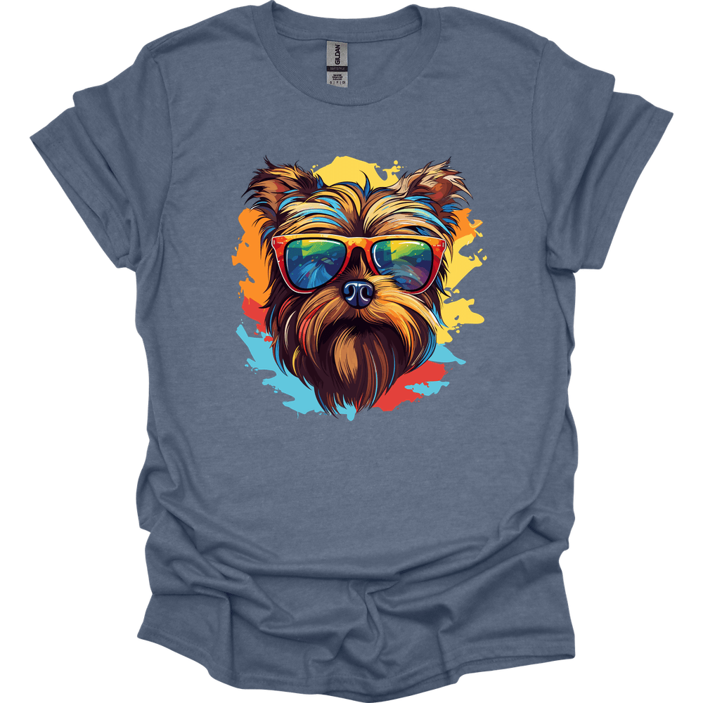 Yorkshire Terrier - Top Dog T-Shirt - Heather Indigo
