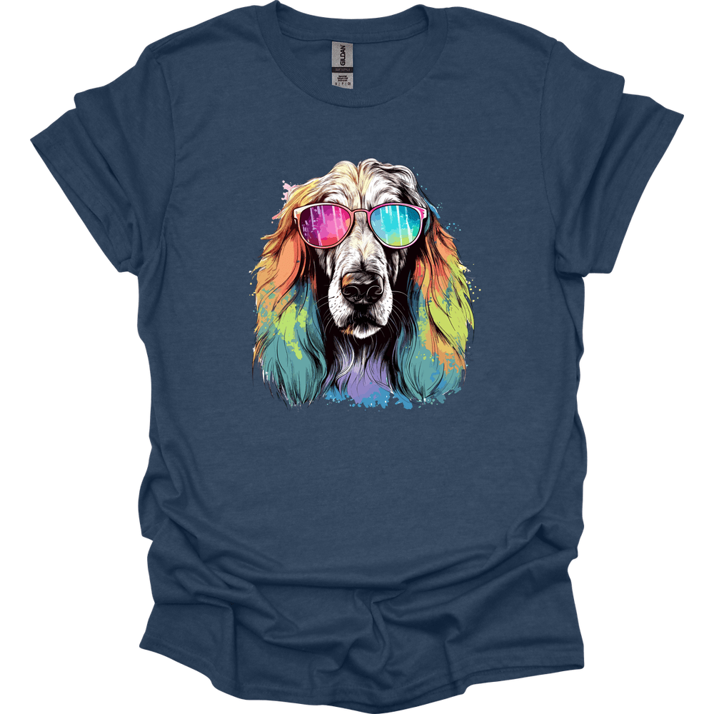 Afghan Hound - Top Dog T-Shirt - Heather Navy
