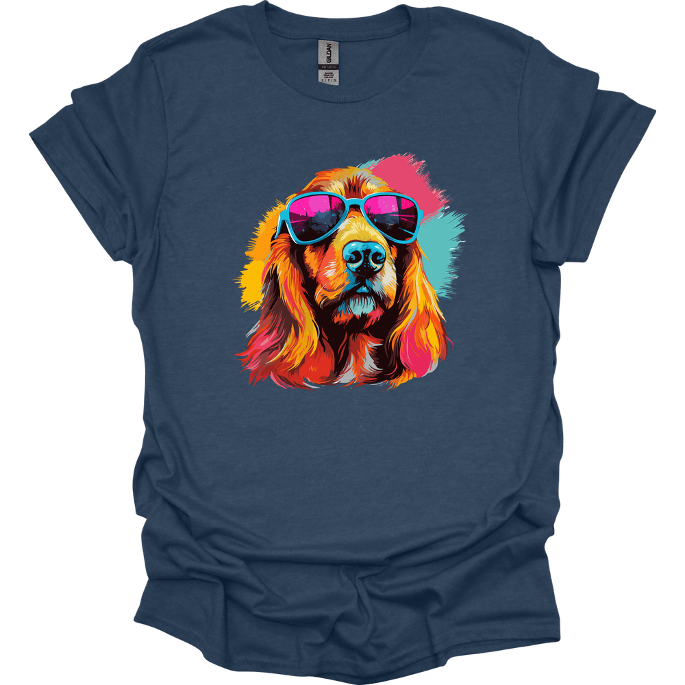 Basset Fauve de Bretagne - Top Dog T-Shirt - Heather Navy