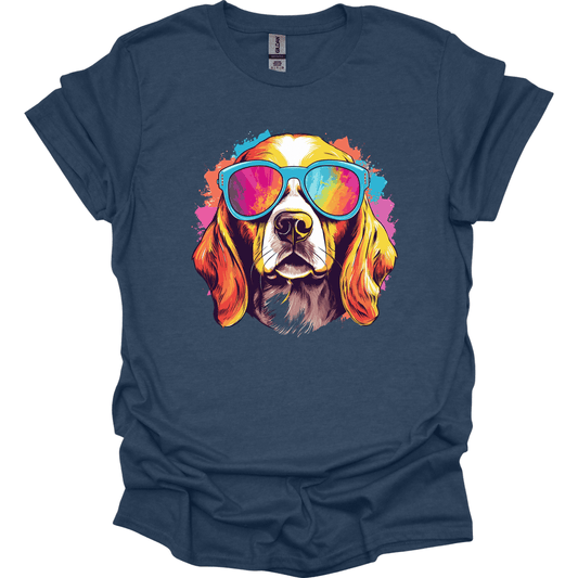 Beagle - Top Dog T-Shirt - Heather Navy