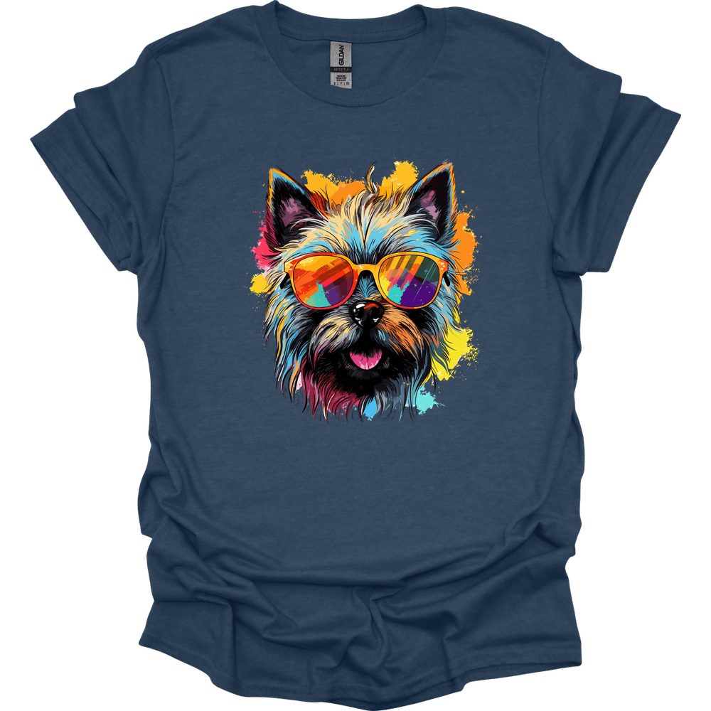 Cairn Terrier - Top Dog T-Shirt - Heather Navy