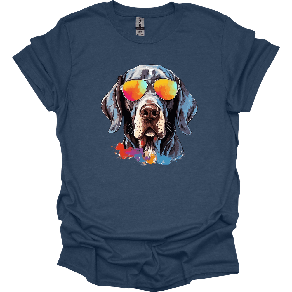 English Pointer - Top Dog T-Shirt - Heather Navy