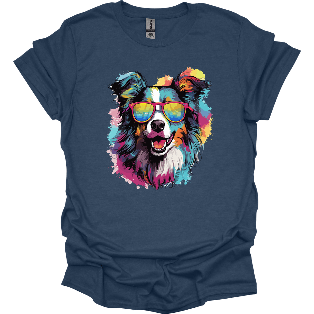 Collie - Top Dog T-Shirt - Heather Navy